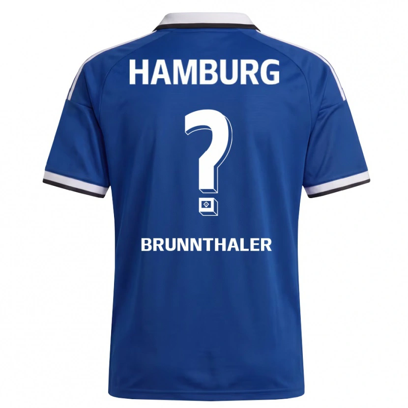 Danxen Barn Melanie Brunnthaler #0 Hvit Blå Bortetrøye Drakt Trøye 2026/27 Skjorter T-Skjorte