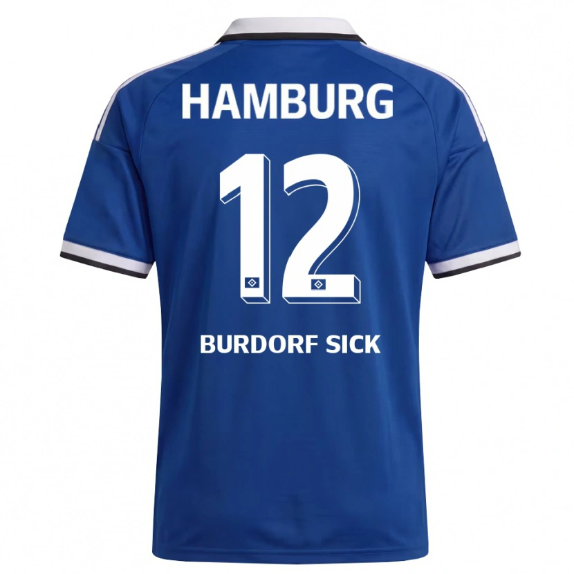 Danxen Barn Emma Burdorf-Sick #12 Hvit Blå Bortetrøye Drakt Trøye 2026/27 Skjorter T-Skjorte