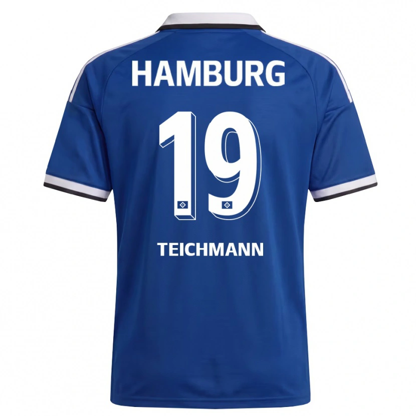 Danxen Barn Mats Teichmann #19 Hvit Blå Bortetrøye Drakt Trøye 2026/27 Skjorter T-Skjorte