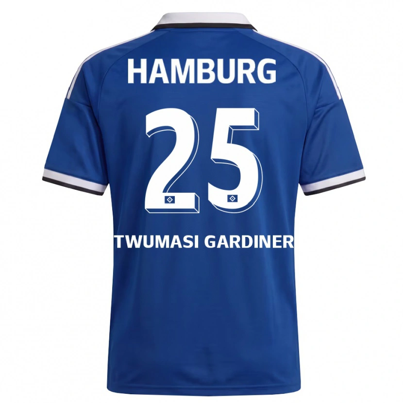 Danxen Barn Kevin Twumasi Gardiner #25 Hvit Blå Bortetrøye Drakt Trøye 2026/27 Skjorter T-Skjorte