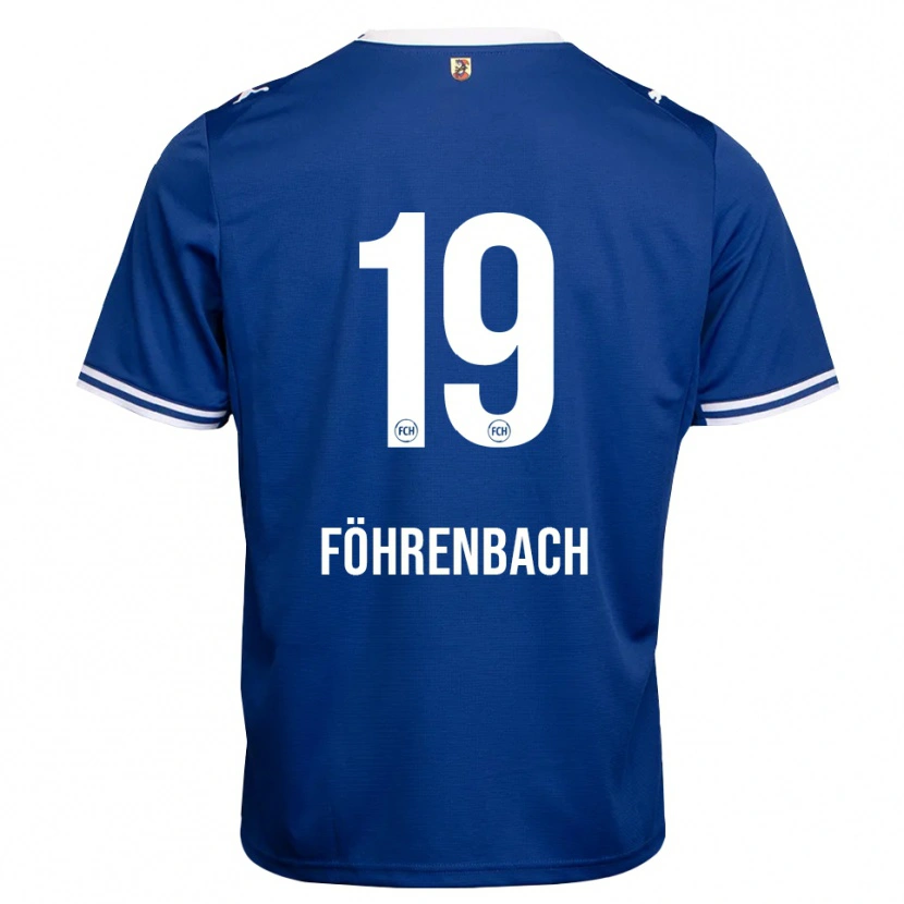 Danxen Barn Jonas Föhrenbach #19 Kongeblå Hvit Bortetrøye Drakt Trøye 2026/27 Skjorter T-Skjorte