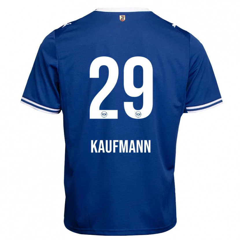 Danxen Barn Mikkel Kaufmann #29 Kongeblå Hvit Bortetrøye Drakt Trøye 2026/27 Skjorter T-Skjorte