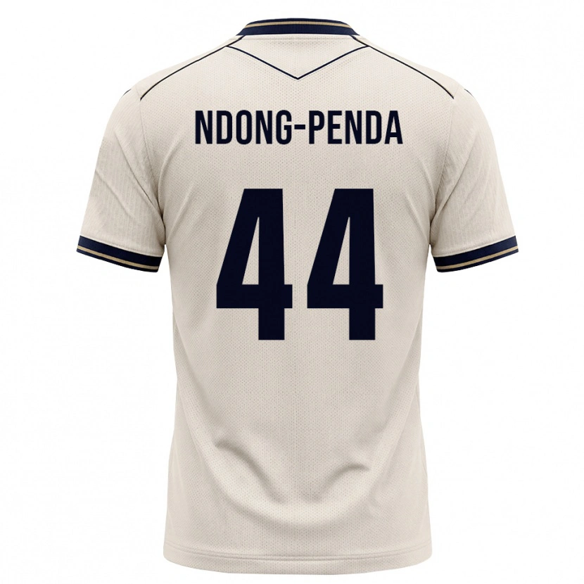 Danxen Barn Maxime Ndong-Penda #44 Off-White Blekkblå Bortetrøye Drakt Trøye 2026/27 Skjorter T-Skjorte