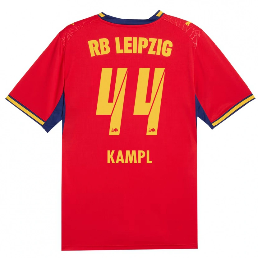 Danxen Barn Kevin Kampl #44 Rød Gul Kongeblå Bortetrøye Drakt Trøye 2026/27 Skjorter T-Skjorte