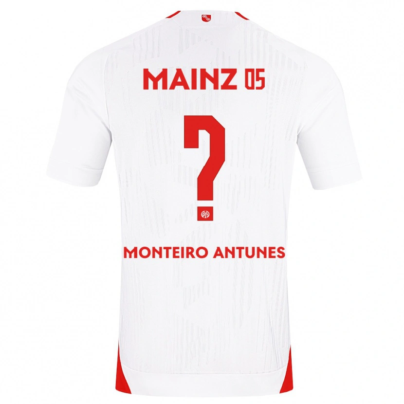 Danxen Barn Rafael Monteiro Antunes #0 Hvit Rød Gul Bortetrøye Drakt Trøye 2026/27 Skjorter T-Skjorte