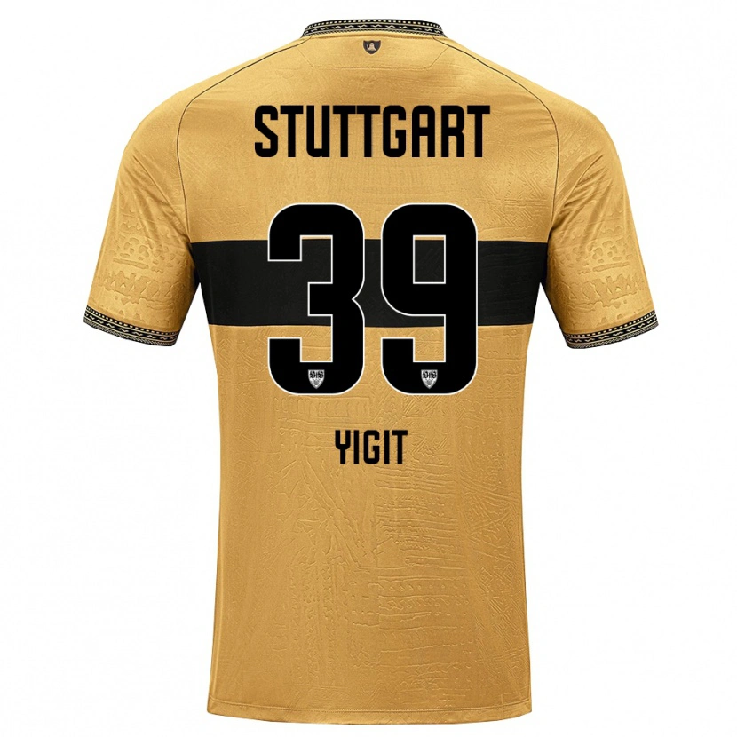 Danxen Barn Ertugrul Yigit #39 Brun Svart Hvit Bortetrøye Drakt Trøye 2026/27 Skjorter T-Skjorte