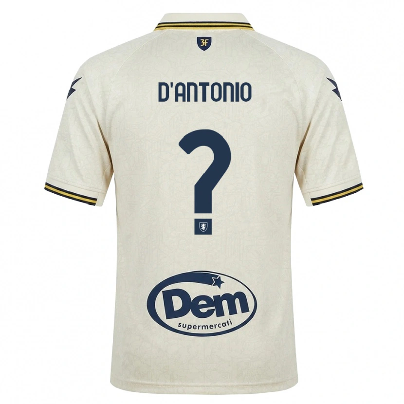 Danxen Barn Giuseppe D'antonio #0 Oldlace Gul Svart Bortetrøye Drakt Trøye 2026/27 Skjorter T-Skjorte
