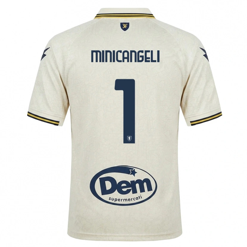 Danxen Barn Francesco Minicangeli #1 Oldlace Gul Svart Bortetrøye Drakt Trøye 2026/27 Skjorter T-Skjorte