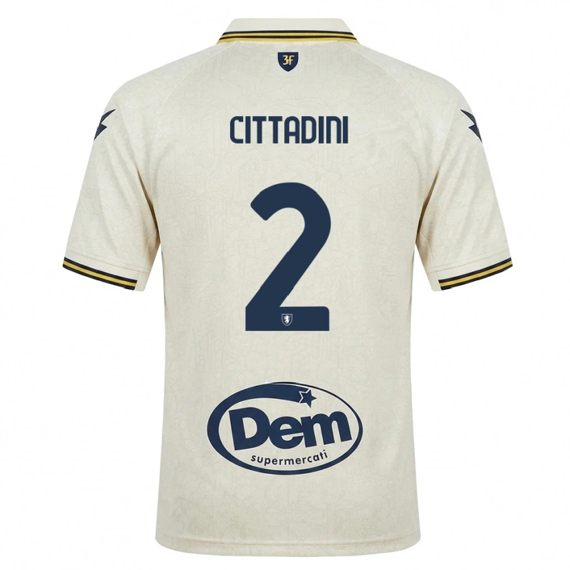Danxen Barn Giorgio Cittadini #2 Oldlace Gul Svart Bortetrøye Drakt Trøye 2026/27 Skjorter T-Skjorte
