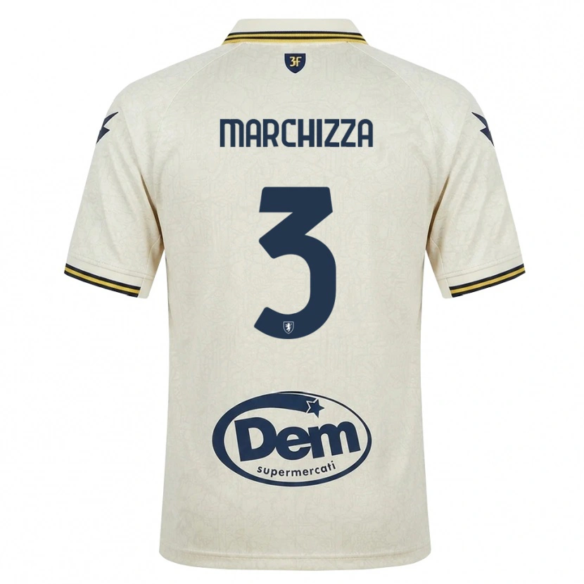 Danxen Barn Riccardo Marchizza #3 Oldlace Gul Svart Bortetrøye Drakt Trøye 2026/27 Skjorter T-Skjorte