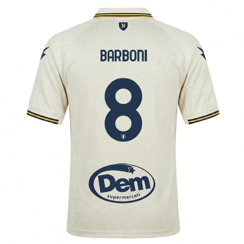 Danxen Barn David Barboni #8 Oldlace Gul Svart Bortetrøye Drakt Trøye 2026/27 Skjorter T-Skjorte