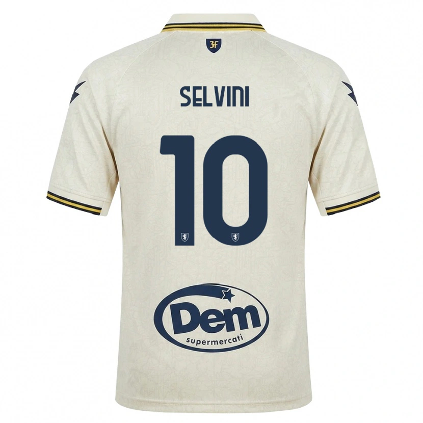 Danxen Barn Alessandro Selvini #10 Oldlace Gul Svart Bortetrøye Drakt Trøye 2026/27 Skjorter T-Skjorte