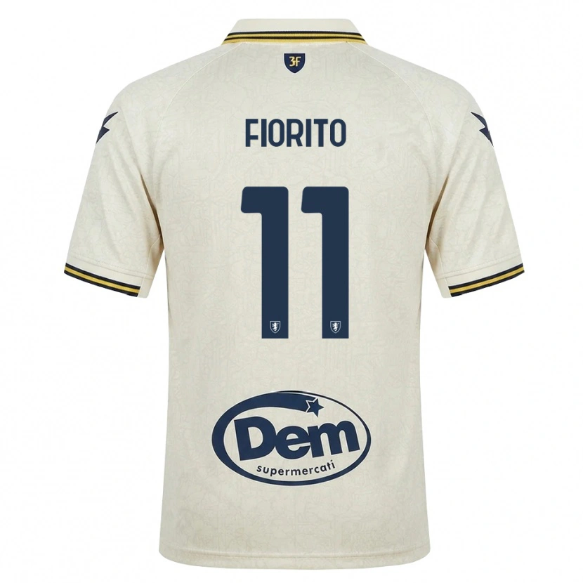Danxen Barn Loris Fiorito #11 Oldlace Gul Svart Bortetrøye Drakt Trøye 2026/27 Skjorter T-Skjorte