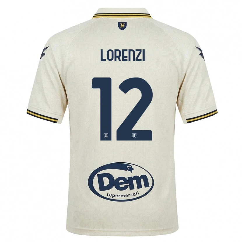 Danxen Barn Umberto Lorenzi #12 Oldlace Gul Svart Bortetrøye Drakt Trøye 2026/27 Skjorter T-Skjorte