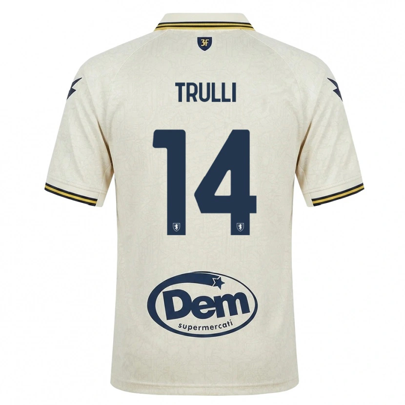 Danxen Barn Lorenzo Trulli #14 Oldlace Gul Svart Bortetrøye Drakt Trøye 2026/27 Skjorter T-Skjorte
