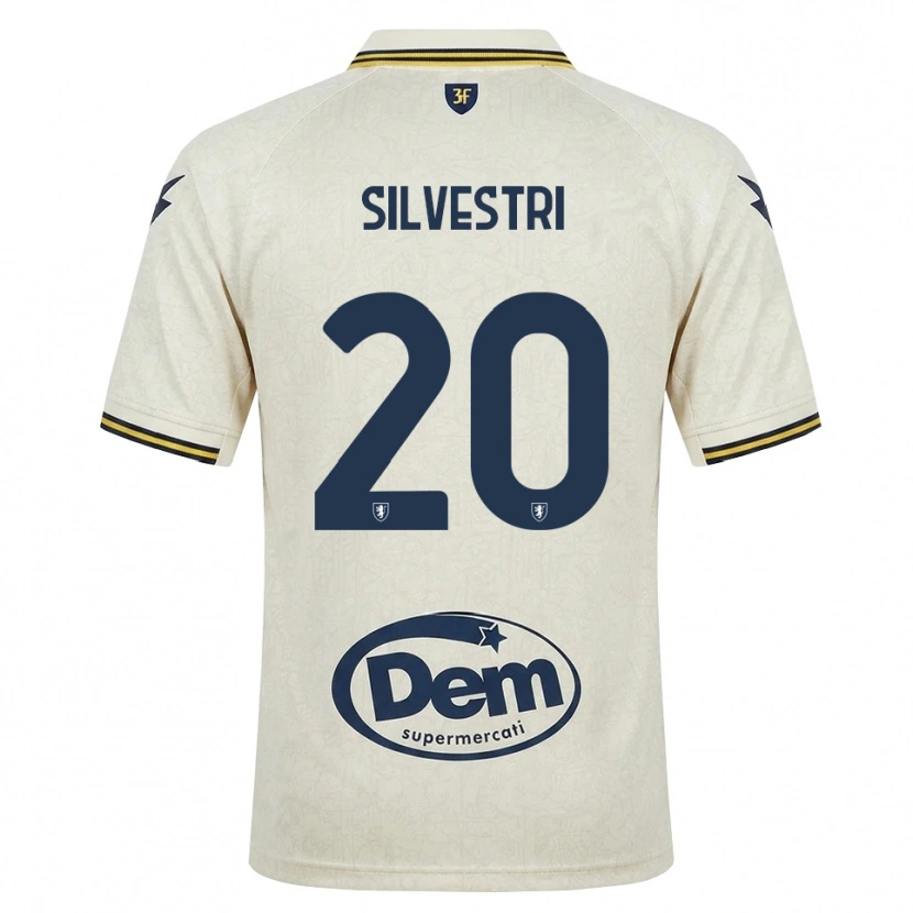 Danxen Barn Manuel Silvestri #20 Oldlace Gul Svart Bortetrøye Drakt Trøye 2026/27 Skjorter T-Skjorte
