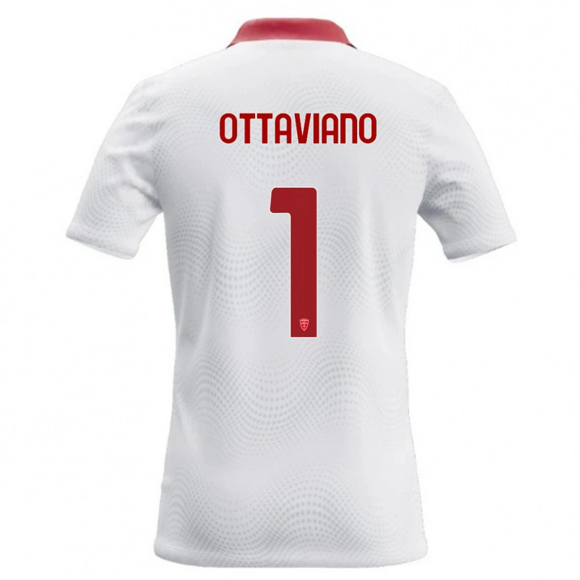 Danxen Barn Alessandro Ottaviano #1 Hvit Rød Bortetrøye Drakt Trøye 2026/27 Skjorter T-Skjorte