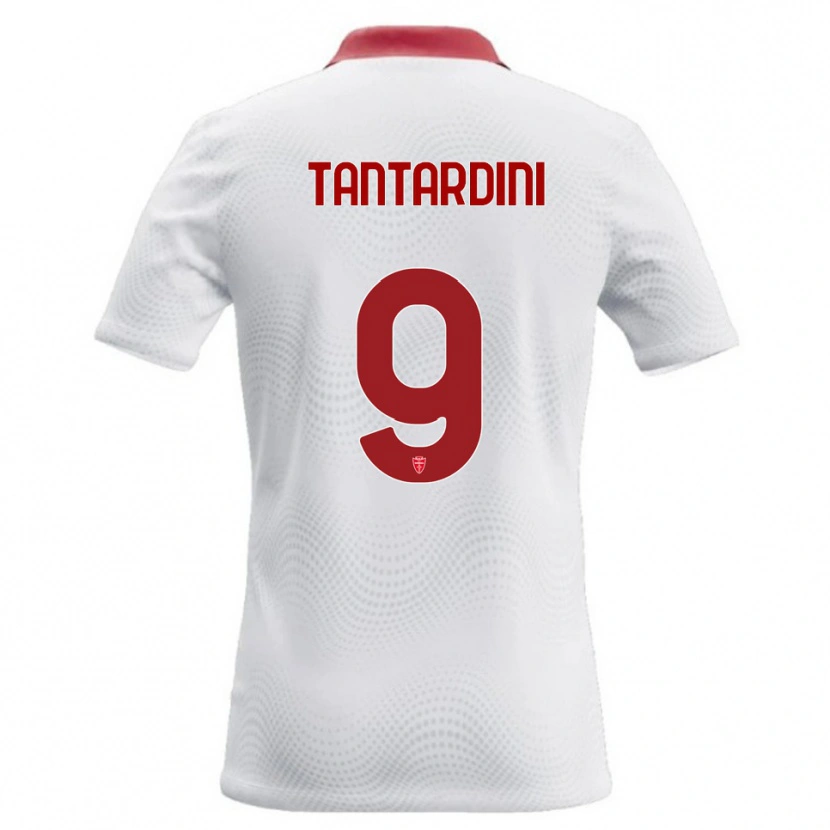 Danxen Barn Tommaso Tantardini #9 Hvit Rød Bortetrøye Drakt Trøye 2026/27 Skjorter T-Skjorte