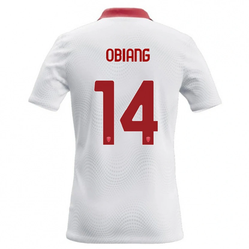 Danxen Barn Pedro Obiang #14 Hvit Rød Bortetrøye Drakt Trøye 2026/27 Skjorter T-Skjorte