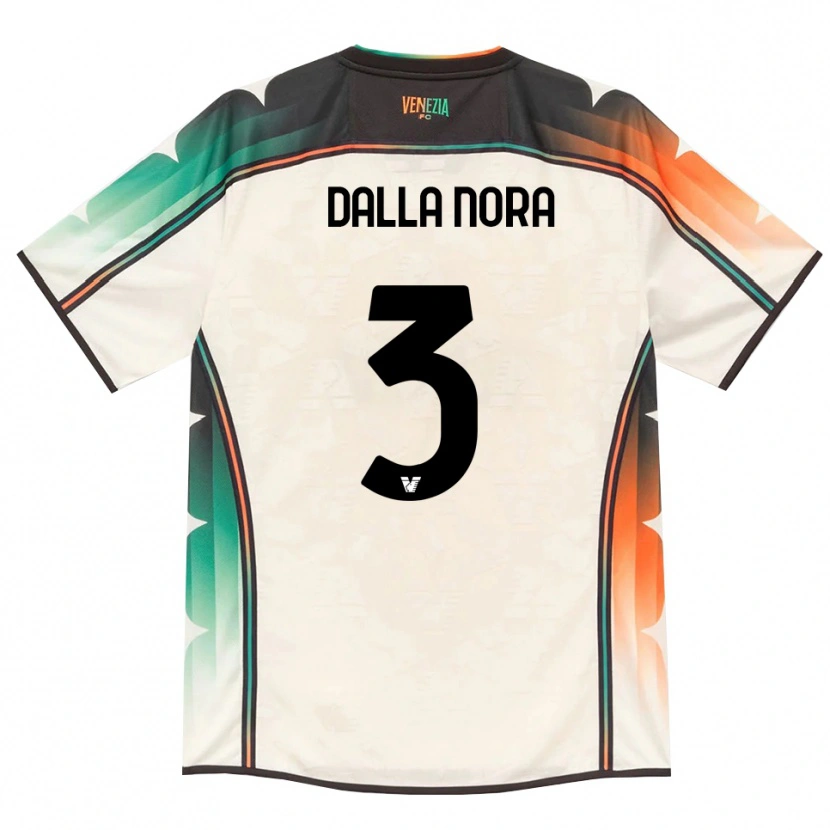 Danxen Barn Edoardo Dalla Nora #3 Oldlace Oransje Grønn Bortetrøye Drakt Trøye 2026/27 Skjorter T-Skjorte