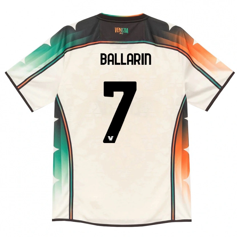 Danxen Barn Mattia Ballarin #7 Oldlace Oransje Grønn Bortetrøye Drakt Trøye 2026/27 Skjorter T-Skjorte