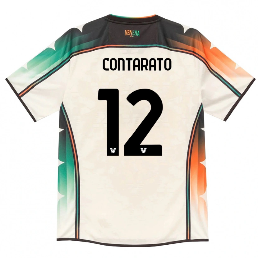 Danxen Barn Ettore Contarato #12 Oldlace Oransje Grønn Bortetrøye Drakt Trøye 2026/27 Skjorter T-Skjorte