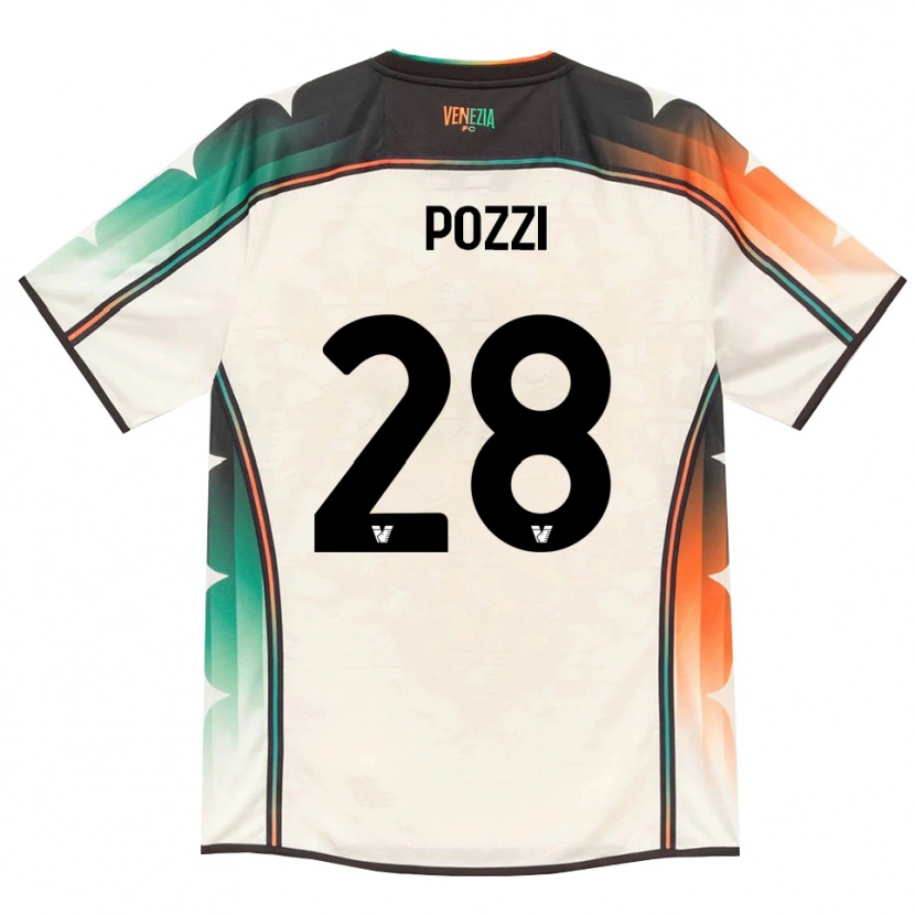 Danxen Barn Alessio Pozzi #28 Oldlace Oransje Grønn Bortetrøye Drakt Trøye 2026/27 Skjorter T-Skjorte