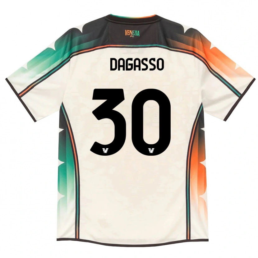 Danxen Barn Matteo Dagasso #30 Oldlace Oransje Grønn Bortetrøye Drakt Trøye 2026/27 Skjorter T-Skjorte