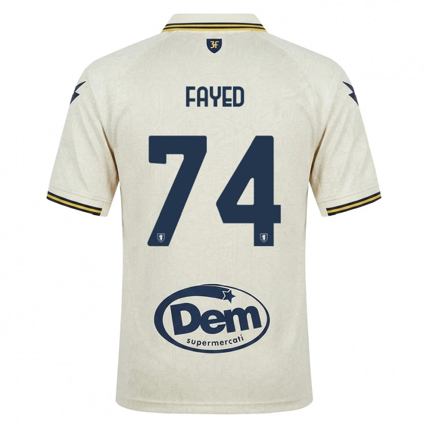 Danxen Barn Omar Fayed #74 Oldlace Gul Svart Bortetrøye Drakt Trøye 2026/27 Skjorter T-Skjorte