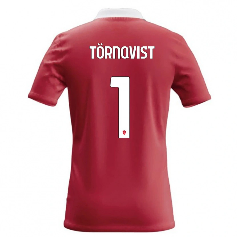 Danxen Mann Noel Törnqvist #1 Rød Hvit Hjemmetrøye Drakt Trøye 2026/27 Skjorter T-Skjorte