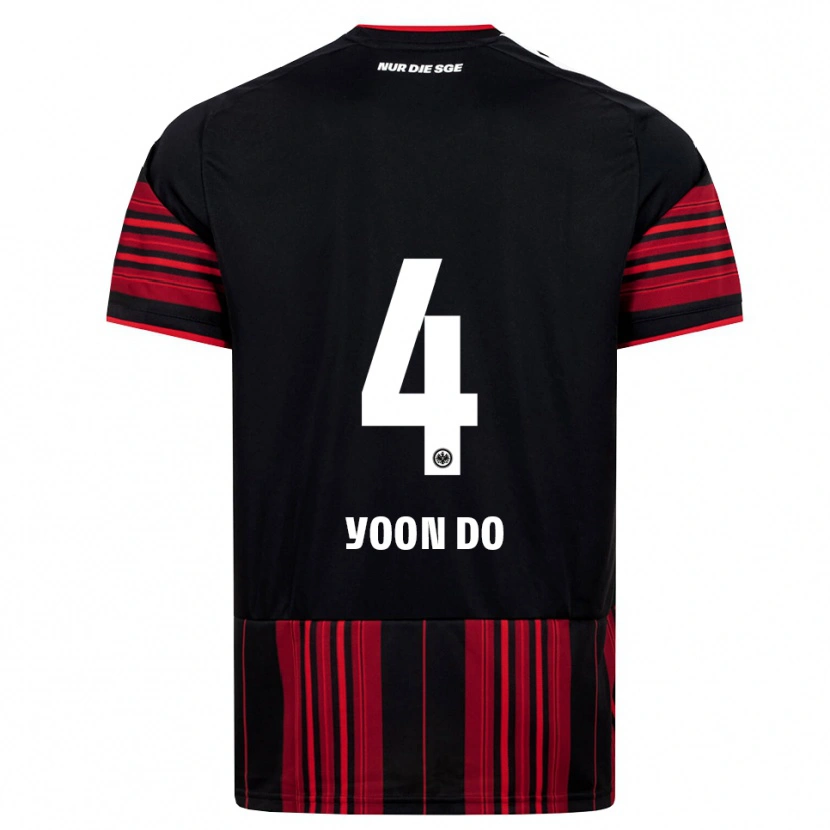 Danxen Mann Yoon-Do Kim #4 Svart Rød Hvit Hjemmetrøye Drakt Trøye 2026/27 Skjorter T-Skjorte