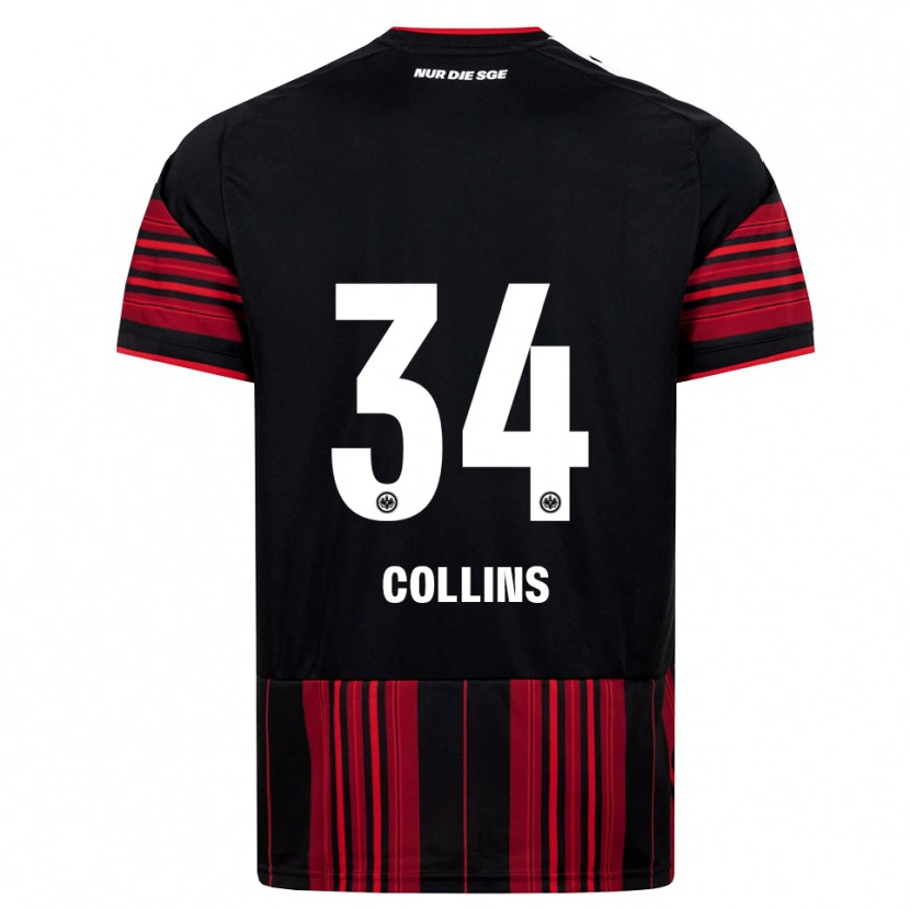 Danxen Mann Nnamdi Collins #34 Svart Rød Hvit Hjemmetrøye Drakt Trøye 2026/27 Skjorter T-Skjorte