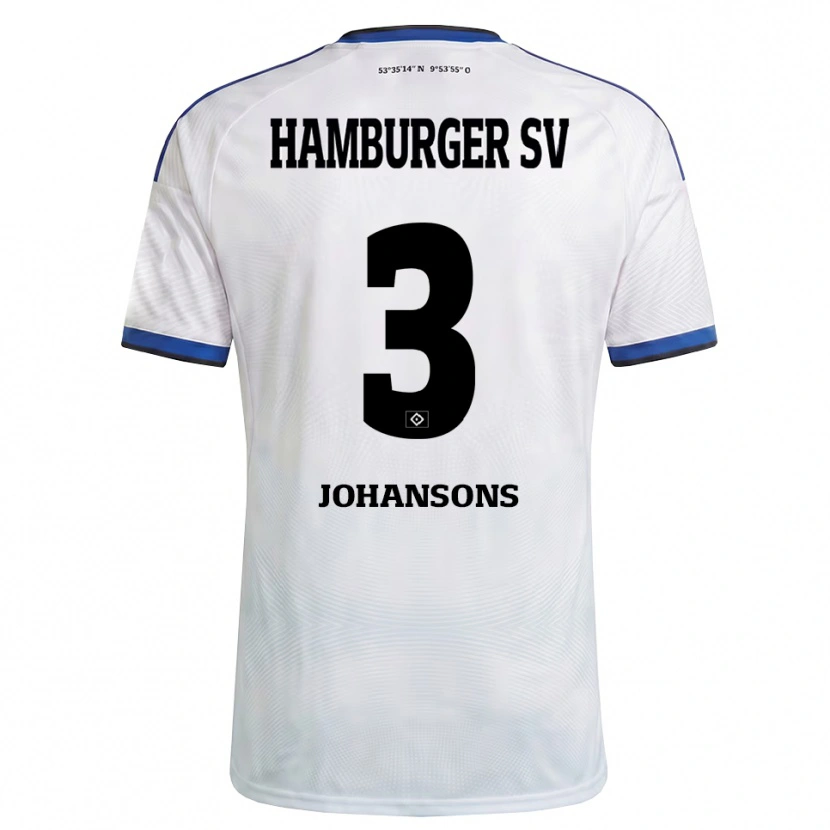 Danxen Mann Paul Johansons #3 Hvit Svart Blå Hjemmetrøye Drakt Trøye 2026/27 Skjorter T-Skjorte