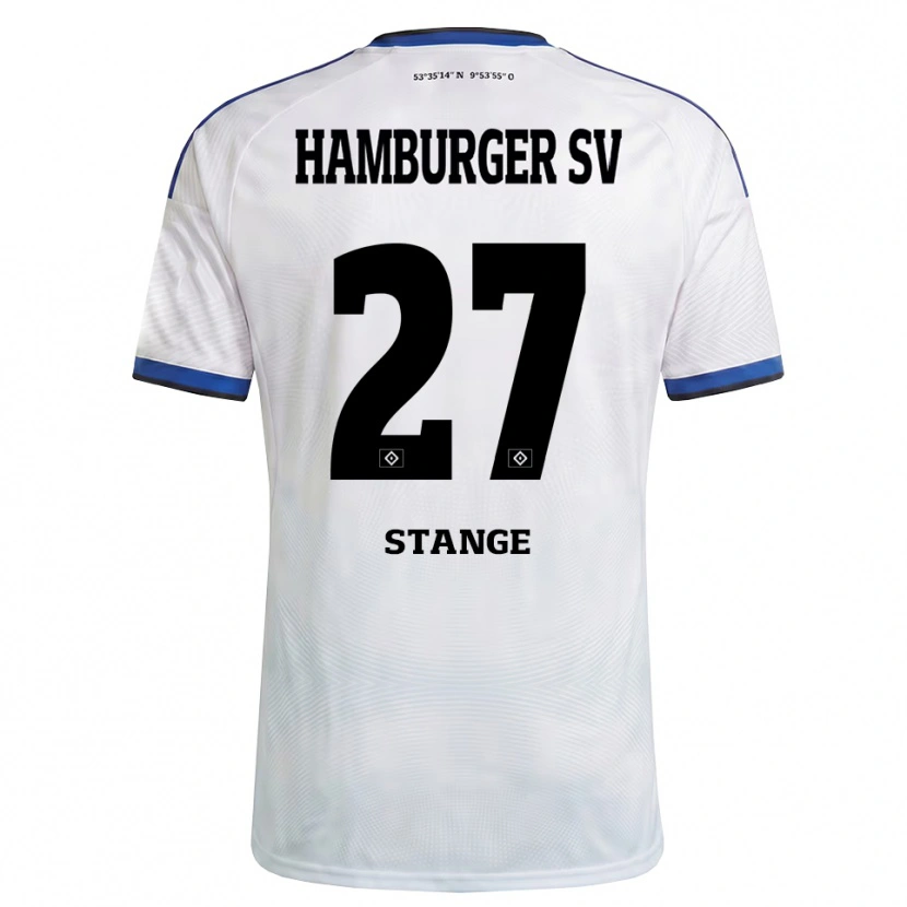 Danxen Mann Tobias Stange #27 Hvit Svart Blå Hjemmetrøye Drakt Trøye 2026/27 Skjorter T-Skjorte