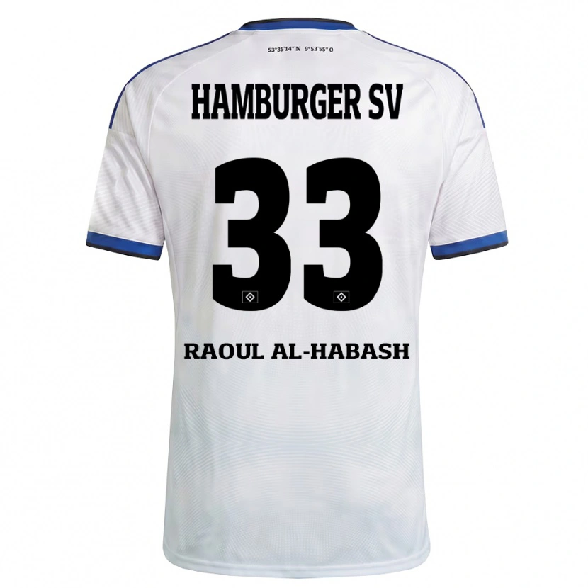 Danxen Mann Luca Raoul Al-Habash #33 Hvit Svart Blå Hjemmetrøye Drakt Trøye 2026/27 Skjorter T-Skjorte