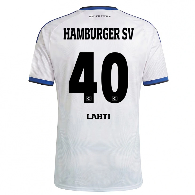Danxen Mann Elias Lahti #40 Hvit Svart Blå Hjemmetrøye Drakt Trøye 2026/27 Skjorter T-Skjorte
