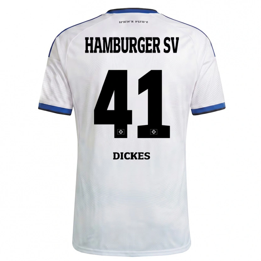 Danxen Mann Fernando Dickes #41 Hvit Svart Blå Hjemmetrøye Drakt Trøye 2026/27 Skjorter T-Skjorte