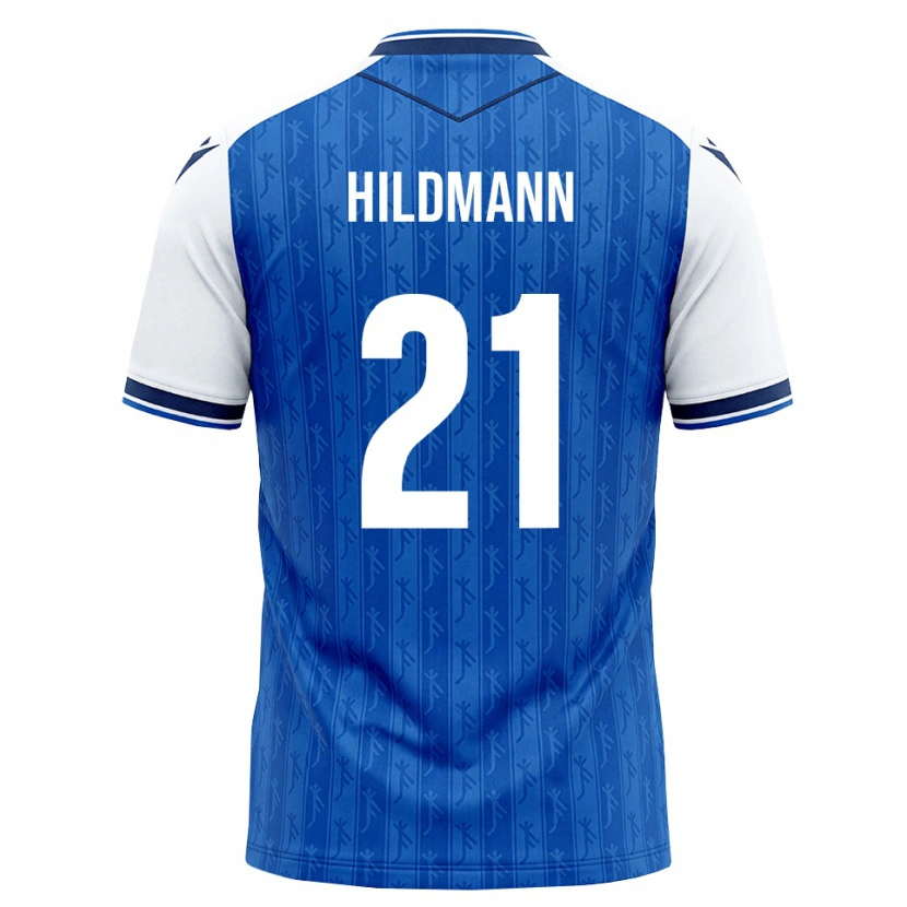 Danxen Mann Timo Hildmann #21 Kongeblå Hvit Hjemmetrøye Drakt Trøye 2026/27 Skjorter T-Skjorte