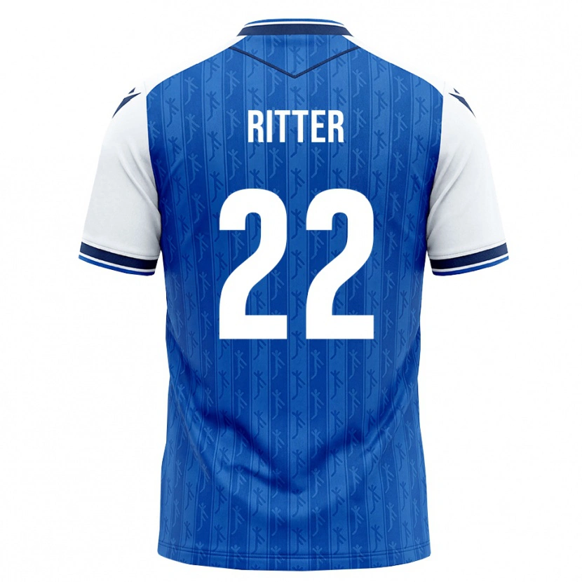 Danxen Mann Sara Ritter #22 Kongeblå Hvit Hjemmetrøye Drakt Trøye 2026/27 Skjorter T-Skjorte
