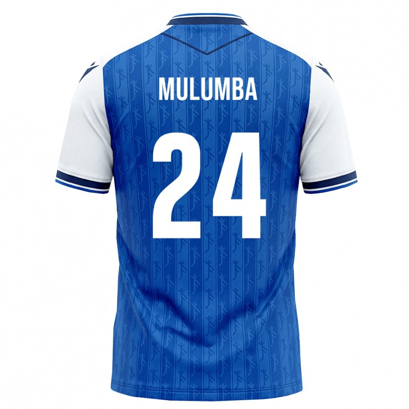 Danxen Mann David Mulumba #24 Kongeblå Hvit Hjemmetrøye Drakt Trøye 2026/27 Skjorter T-Skjorte