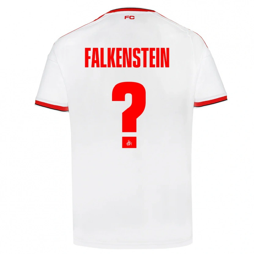 Danxen Mann Emilio Falkenstein #0 Hvit Rød Svart Hjemmetrøye Drakt Trøye 2026/27 Skjorter T-Skjorte