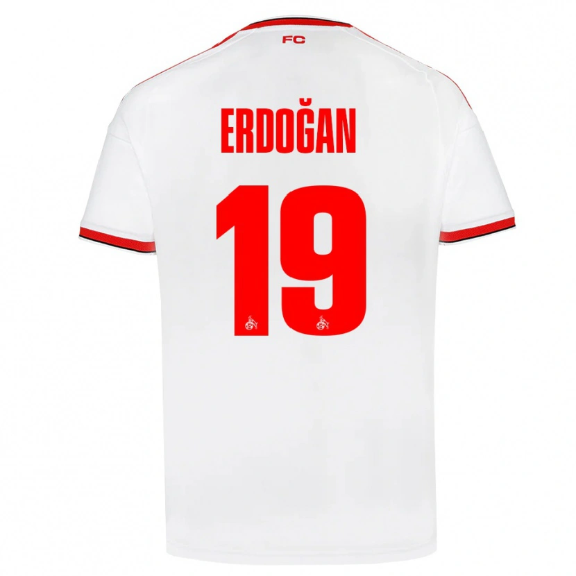 Danxen Mann Eymen Erdoğan #19 Hvit Rød Svart Hjemmetrøye Drakt Trøye 2026/27 Skjorter T-Skjorte