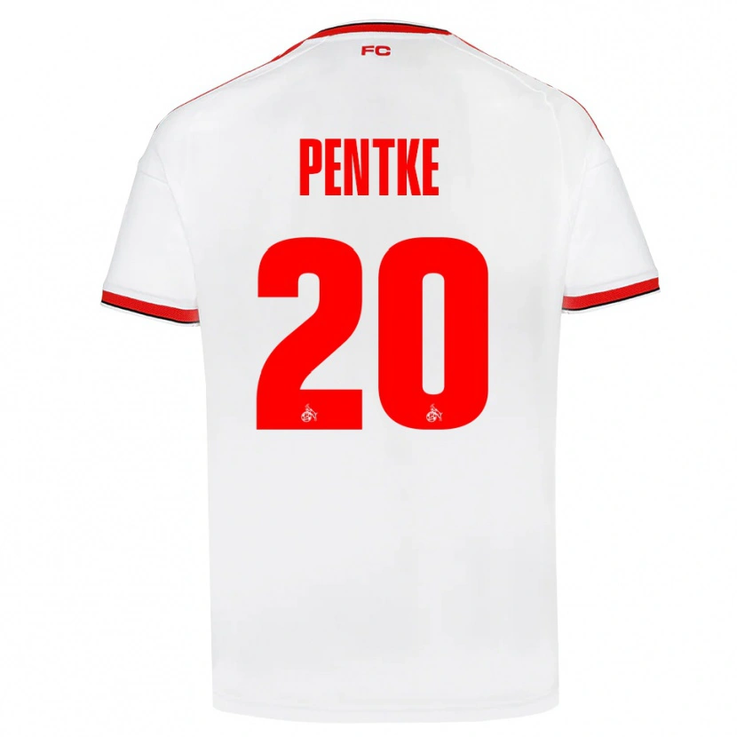 Danxen Mann Philipp Pentke #20 Hvit Rød Svart Hjemmetrøye Drakt Trøye 2026/27 Skjorter T-Skjorte