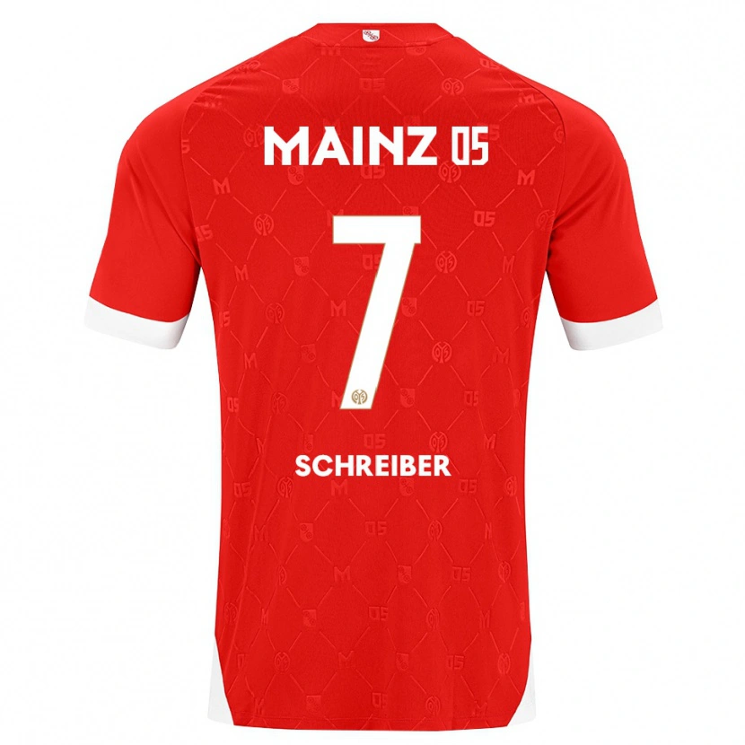 Danxen Mann Max Schreiber #7 Rød Hvit Hjemmetrøye Drakt Trøye 2026/27 Skjorter T-Skjorte