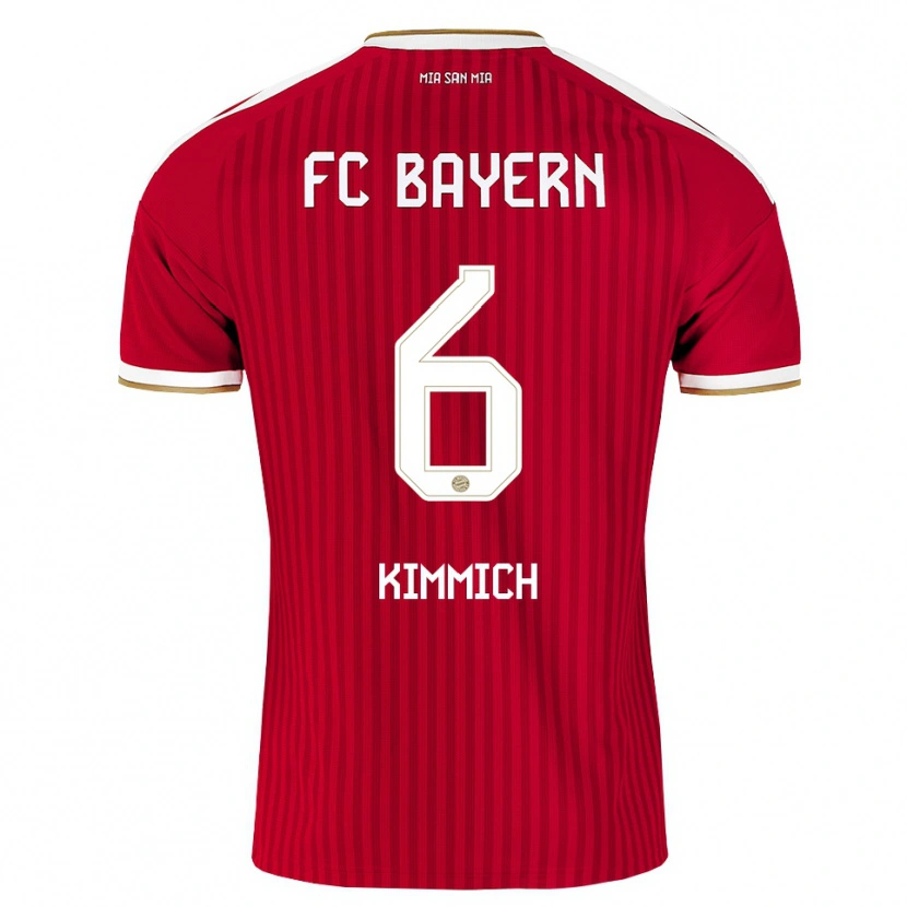Danxen Mann Joshua Kimmich #6 Rød Hvit Blå Hjemmetrøye Drakt Trøye 2026/27 Skjorter T-Skjorte