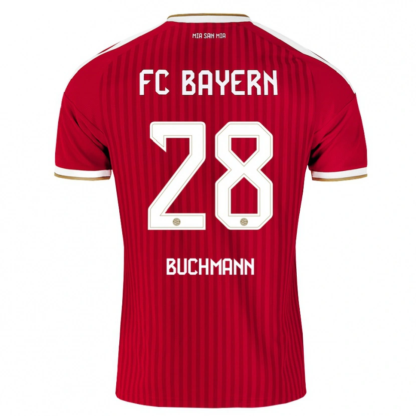 Danxen Mann Tarek Buchmann #28 Rød Hvit Blå Hjemmetrøye Drakt Trøye 2026/27 Skjorter T-Skjorte