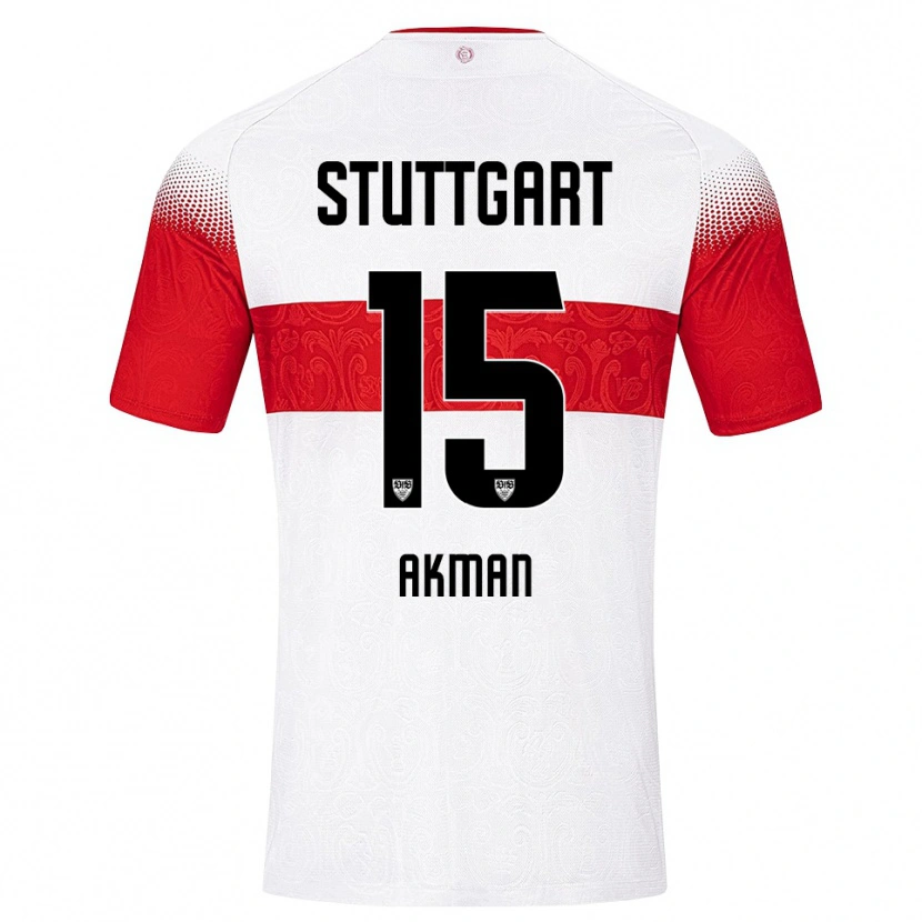 Danxen Mann Aykan Akman #15 Hvit Rød Gul Hjemmetrøye Drakt Trøye 2026/27 Skjorter T-Skjorte