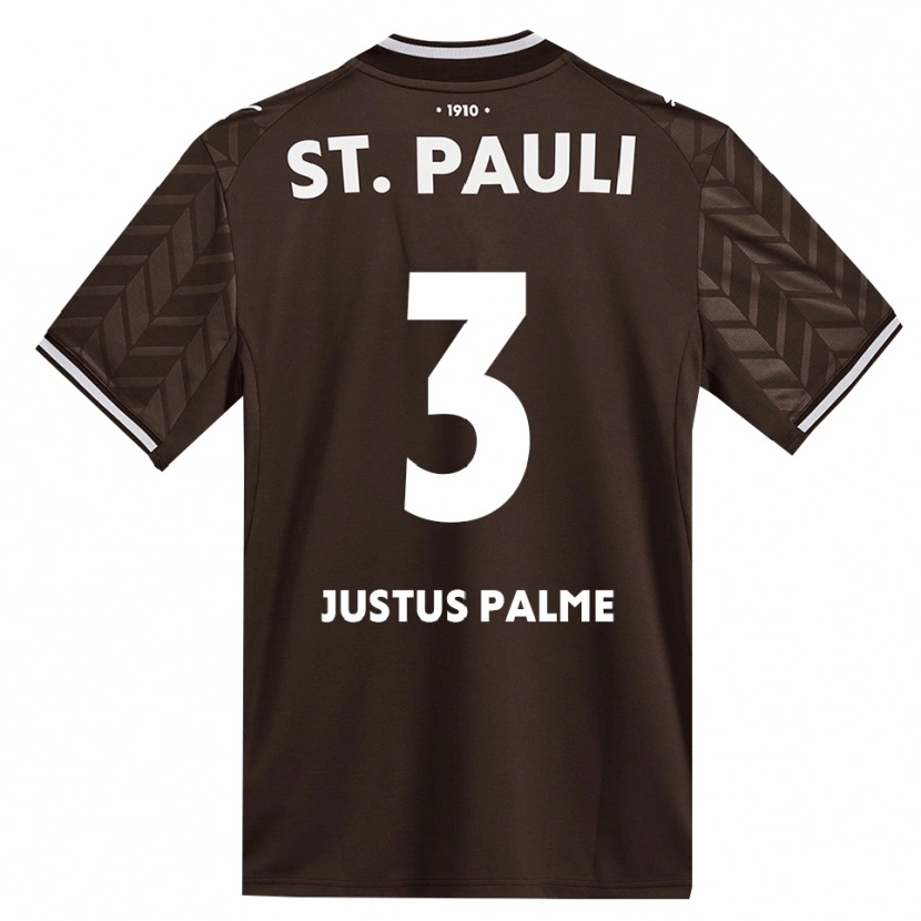 Danxen Mann Johannes Justus Palme #3 Kaffe Hvit Hjemmetrøye Drakt Trøye 2026/27 Skjorter T-Skjorte