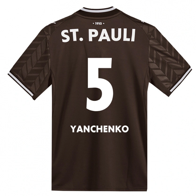 Danxen Mann Alla Yanchenko #5 Kaffe Hvit Hjemmetrøye Drakt Trøye 2026/27 Skjorter T-Skjorte
