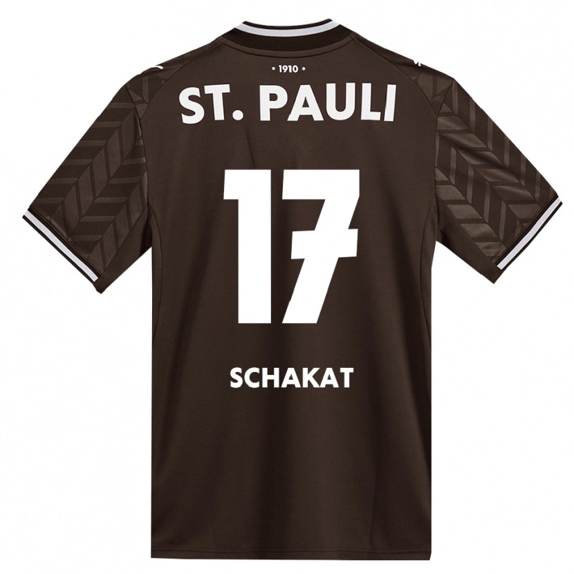 Danxen Mann Julian Schakat #17 Kaffe Hvit Hjemmetrøye Drakt Trøye 2026/27 Skjorter T-Skjorte